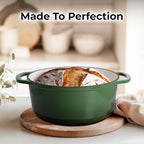 Zulay Kitchen 7.7 Quart Enameled Cast Iron Dutch Oven Pot - Image 7