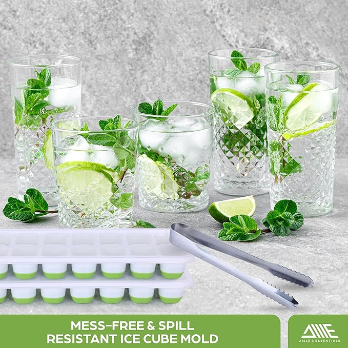 Ice Cube Tray Set – 4 Silicone Trays - Image 4