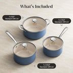 Redchef Non-stick Stock Pots Set 5QT, Sauce Pan - Image 8
