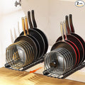 Housolution 2 Pack Pull Out Pot and Pan Organizer by Housolution
