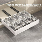 Seinloes 2 Pack Pull Out Cabinet Organizer 18" Deep, Full Extension 3 Slide - Image 9