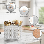 YIUKEA Rotating Utensil Caddy Holder - Image 4