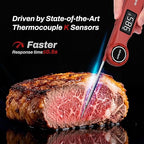 Instant Read Meat Thermometer, GrillBliss USB-C Rechargeable Digital Food - Image 2