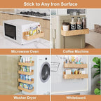 Mystozer Magnetic Spice Rack for Refrigerator, Kitchen Organizer and Storage - Image 6