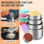 Magnetic Measuring Cups, 5 Stainless Steel Nesting Measuring Cup Set - Image 3