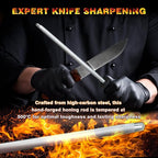 Knife Sharpener Rod, Kitchen Knives Sharpener Carbon Steel Professional Knife - Image 2