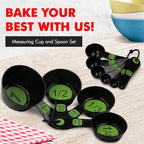 Chef Craft Easy to Ready Plastic Measuring Cup Set, 10 piece set - Image 2