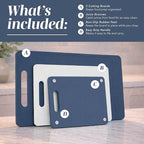 COOK WITH COLOR Non-Slip Cutting Board Set – Kitchen Essentials with Easy Grip - Image 2