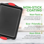 NutriChef 3-Piece Cookie Sheets - Image 4