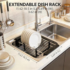 Stainless Steel Expandable Over Sink Dish Drying Rack | 11.4–18.5 inch - Image 3