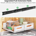 2Pack Pull out Cabinet Organizer, Heavy Duty Slide out Pantry Shelves Drawer - Image 3