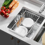 JAQ Utensil Holder for Sink, Sus304 Stainless Steel Rust Free Silverware - Image 2