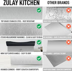 Zulay Premium Multi-purpose Stainless Steel Bench Scraper & Chopper, Quick & - Image 7