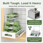 Under Sink Organizer, 2 Pack Cabinet Organizer - Image 5