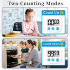 ZILLEEN 12 Pack Kitchen Timers for Cooking Digital Classroom Timers for Kids - Image 4