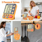 Digital Dual Kitchen Timer, 3 Channels Countdown Triple Timer - Image 6