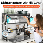 Over The Sink Dish Drainer Drying Rack 3 Tiers - Image 3