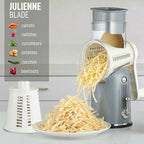 Zulay Kitchen Rotary Cheese Grater 5 Blade Cheese Shredder - Image 7