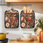 Boho Vintage Floral Pot Holders - Image 2