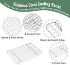 Homikit Toaster Oven Pan with Rack Set, 9 x 7 Inch Stainless Steel Small Cookie - Image 4