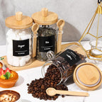 Suclain 3 Pcs Glass Coffee Container - Image 5