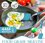Silicone Cookie Spatula Turner 2 Pack Mini Brownie Spatula Flexible Kitchen - Image 4