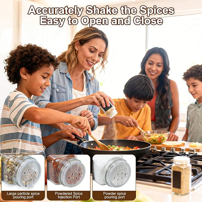 48Pcs Spice Jars Containers - Image 6