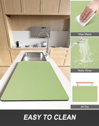 Rnivvi Dish Drying Mat for Kitchen Counter, 12 x 19" Super Absorbent Drainer - Image 6