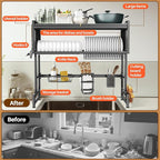 Over The Sink Dish Drainer Drying Rack 3 Tiers - Image 4