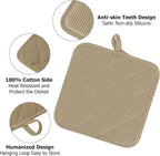 Oven Mitts and Pot Holders Set, Heat Resistant Silicone Kitchen Mini Oven - Image 4
