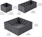 Posprica Woven Storage Baskets for Organizing, Small Baskets Cube Bin Container - Image 3