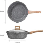 Starunder Induction Nonstick Skillet Frying Pan - Image 6