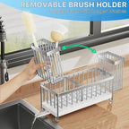 Cisily Sponge Holder for Kitchen Sink, Sink Caddy Organizer - Image 4