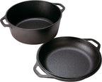 Lodge Cast Iron Double Dutch Oven - Image 2