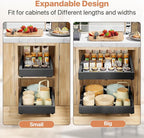 2 Pack Pull out Cabinet Organizer, Width Depth, - Image 8