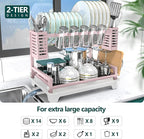 B-Land Dish Drying Rack, 2 Tier Dish Racks - Image 2