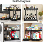 Ukeetap Multi-Purpose Pull-Out Storage Organizers, Under Sink/Cabinet - Image 6
