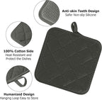 Kitchen Set Pack Of 5, Oven Mitts Pot Holders Pad And Towel Set, Heat Resistant - Image 4