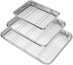Wildone Baking Sheet with Rack Set, Stainless Steel Baking Pan Cookie Sheet by Wildone