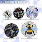 5-Size Reusable Beeswax Bowl Covers - Image 2