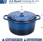 VORRINGARD Enameled Cast Iron Dutch Oven Pot - Image 2