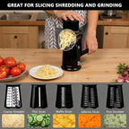 5-in-1 Rotary Cheese Grater Vegetable Slicer - Image 5