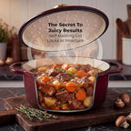 Zulay Kitchen 6 Quart Enameled Cast Iron Dutch Oven Pot - Image 4