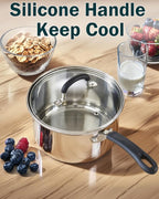 Cook N Home Stainless Steel Cookware Sets 10-Piece, Pots and Pans Kitchen - Image 4