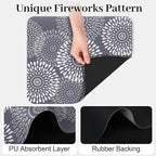 LuxStep Dish Drying Mat Super Absorbent Kitchen Counter Mat Rubber Backing - Image 6