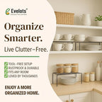 Evelots Kitchen Cabinet Wire Shelf Organizer/Rack - Image 8