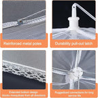 Husfunov 6 Pack Mesh Food Covers, Pop-Up Serving Dish Covers Tent Umbrella - Image 3