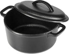 Amazon Basics Pre-Seasoned Cast Iron Mini Dutch Oven Pot - Image 2