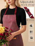 2 Pack Kitchen Cooking Aprons, Soft Aprons - Image 5