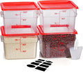 12 Quarts Sous Vide Container: 8 PCS Commercial Food Storage Containers by SVKLHY